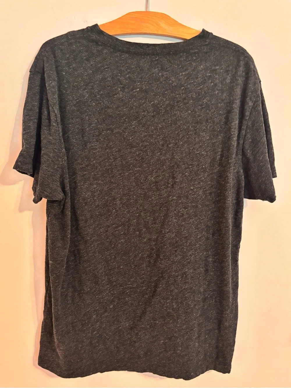 J. Crew 100% Cotton Field Knit Heather black Tshirt